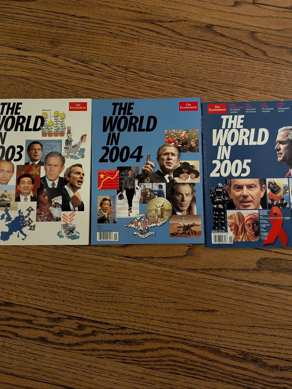 The Economist "The World" Magazine Lot - 2003, 2004, 2005